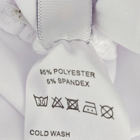 NWOT | White Long Sleeve V-Neck Ruched Drawstring Bodycon Mini Dress | Small - Picture 6 of 7